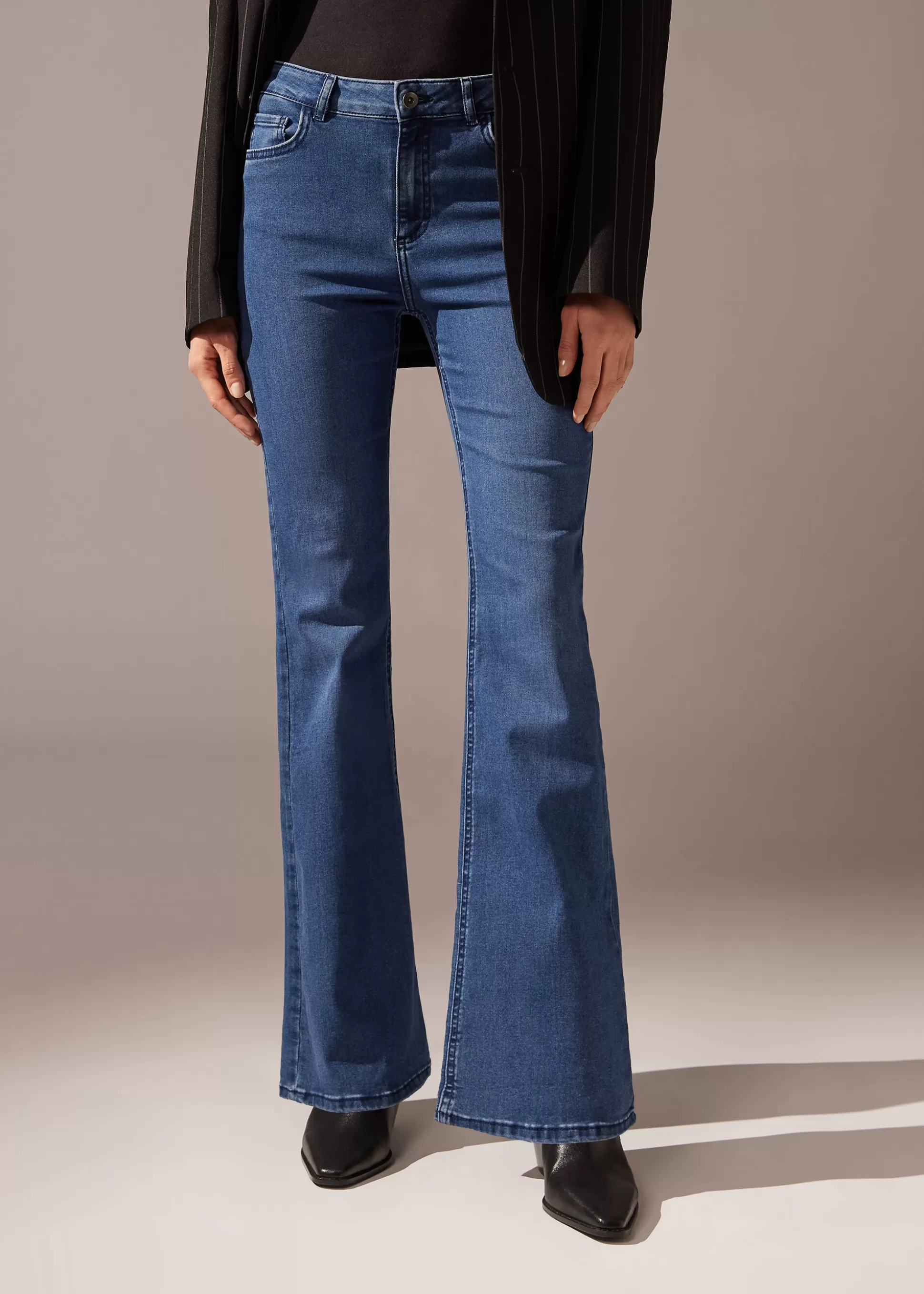 Vaqueros | Pantalones-Calzedonia Vaqueros Flare