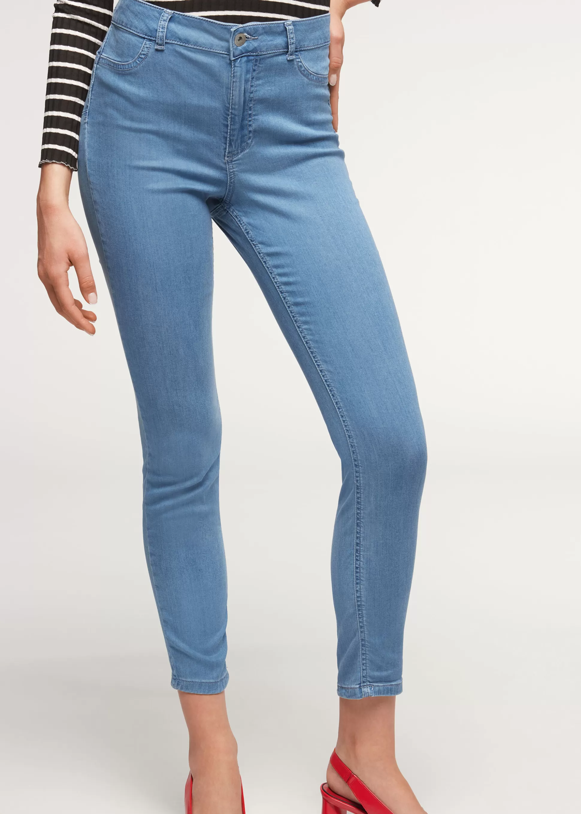 Vaqueros-Calzedonia Vaqueros Push Up Light Denim Eco Azulvaqueroclaro