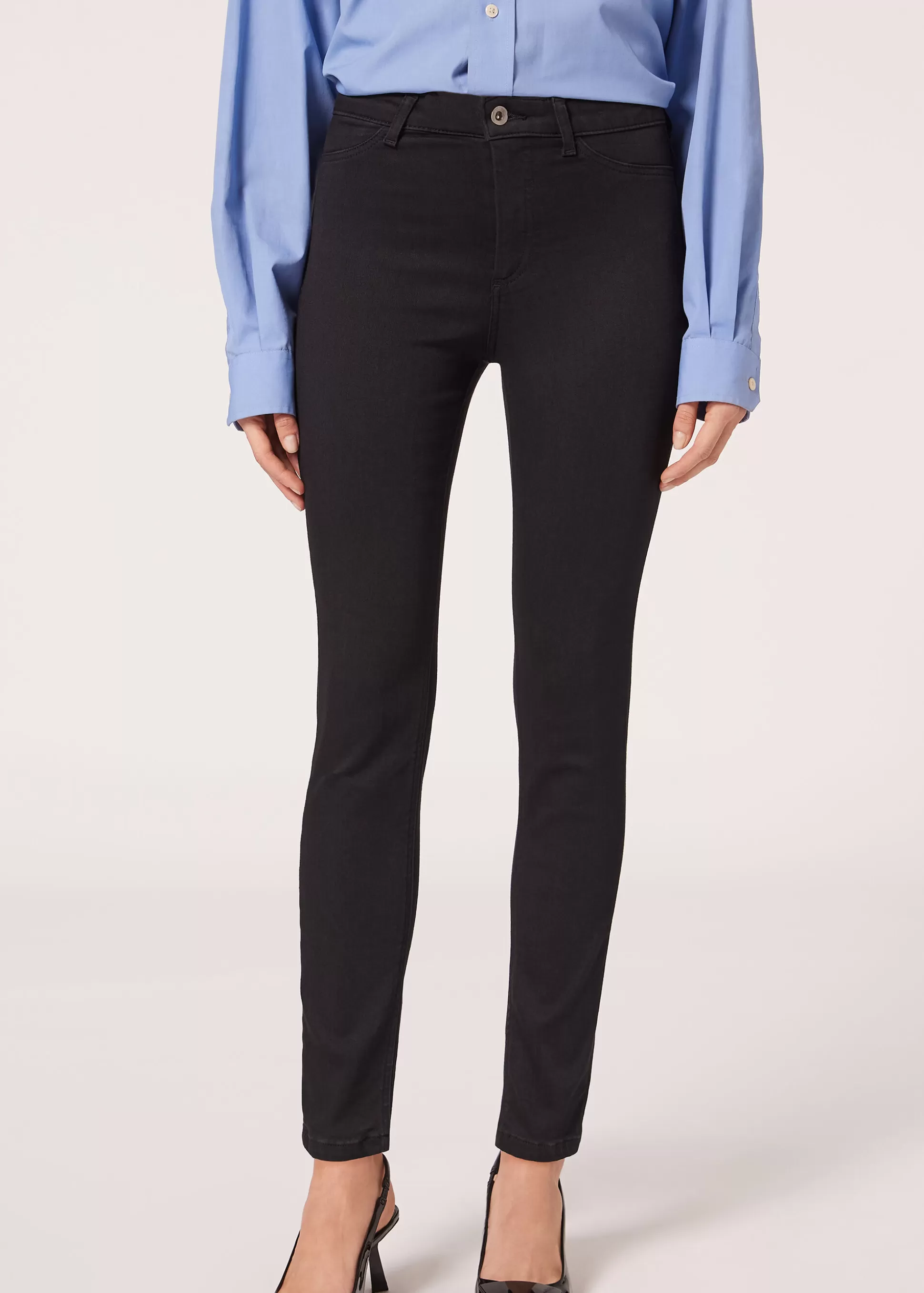 Vaqueros-Calzedonia Vaqueros Skinny Termicos Soft Touch